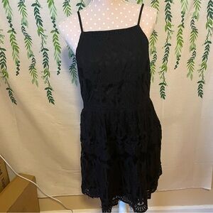 Size XL Black Lacey Dress D2